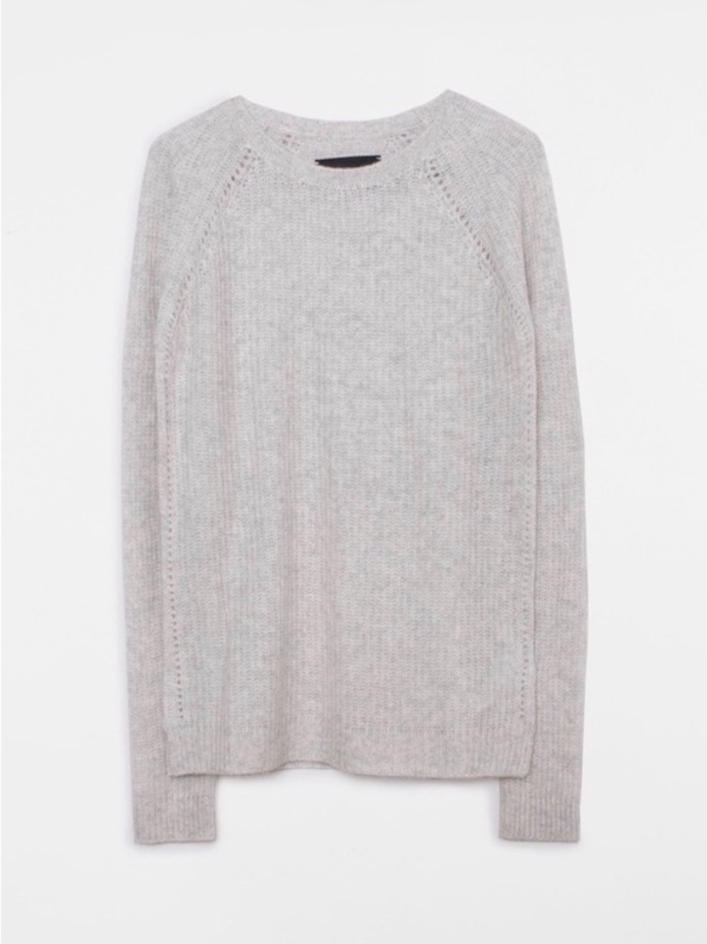 Zadig &Voltaire Jane Pointelle Deluxe Cashmere Sweater Size M